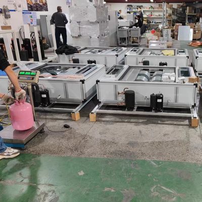 1-5HP siêu mỏng Trần treo nước làm mát DX Air Handling Unit Dòng lọc không khí HVAC cho công nghiệp