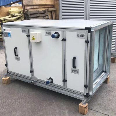 Nước lạnh Không khí tươi AHU 1000-3000CMH Air Handling Unit thiết kế tùy chỉnh cho khách sạn