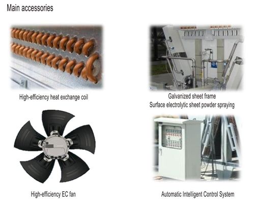 Thiết kế tùy chỉnh Khí lạnh khô Máy tản nhiệt từ xa 42000m3/H Cho Genset Engine Cooling