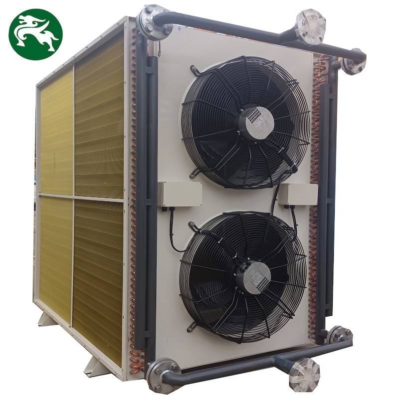 Loại H tiết kiệm nước khô làm mát Cài đặt ngoài trời với quạt EC kép cho trung tâm dữ liệu