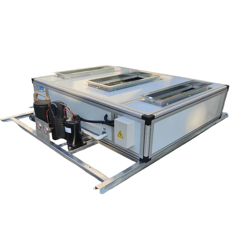 1-5HP siêu mỏng Trần treo nước làm mát DX Air Handling Unit Dòng lọc không khí HVAC cho công nghiệp
