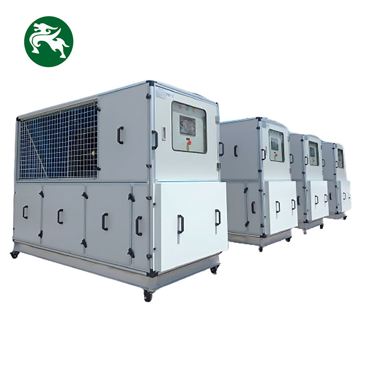 Tàu điện ngầm 15HP tiện lợi Đơn vị xử lý không khí di động với bánh xe phù hợp nước làm mát HVAC
